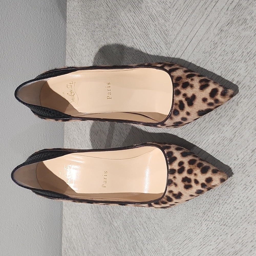Christian Louboutin - Calf/Snakeskin Heels